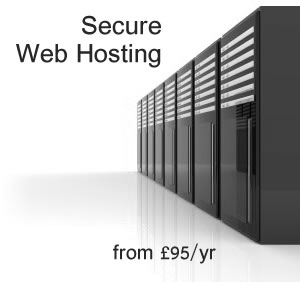 Secure Web Hosting from £95/year